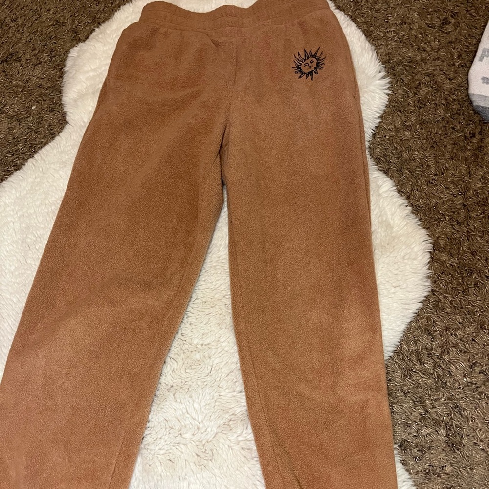 brown sun sweatpants
